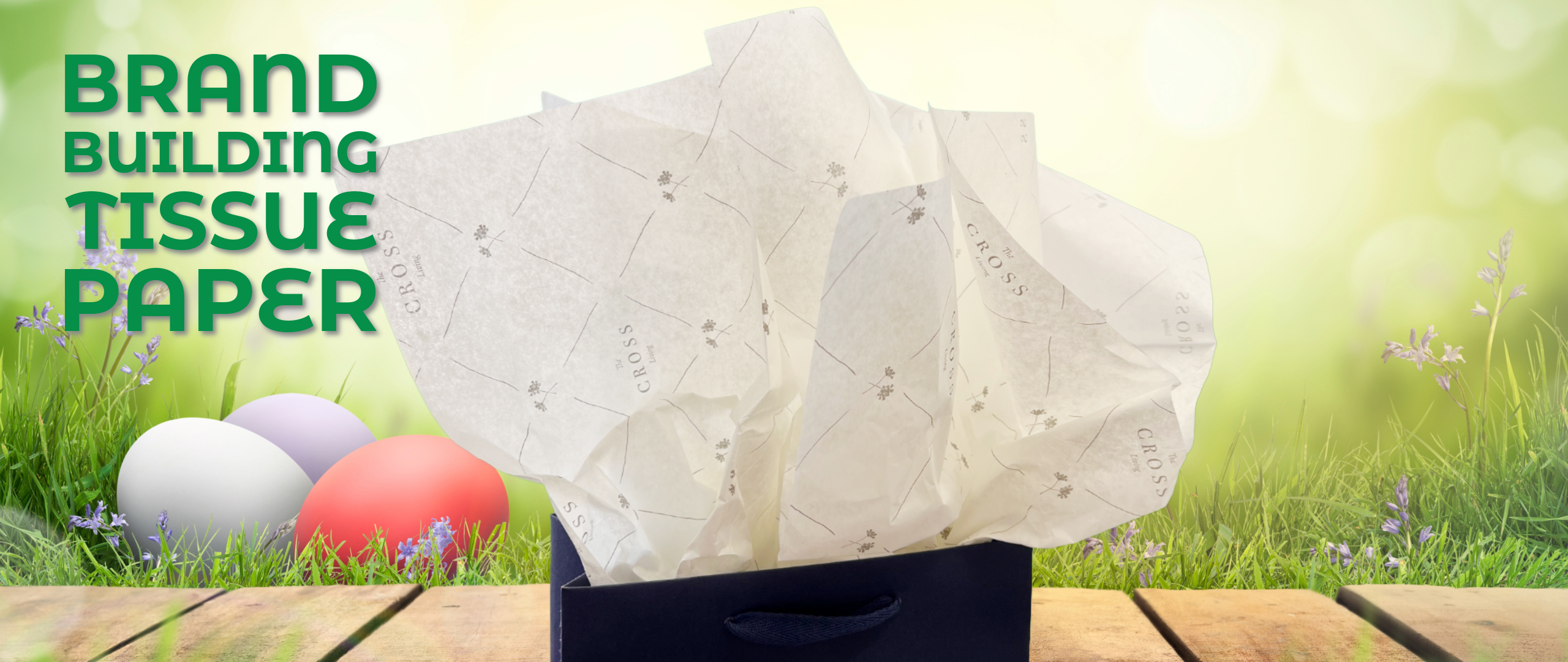 Custom printed tissue paper