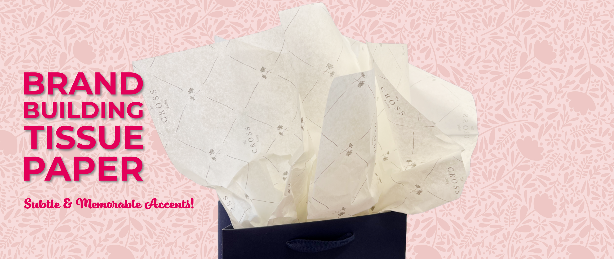 Custom printed tissue paper