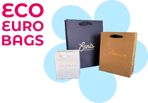 Euro ribbon handle bags