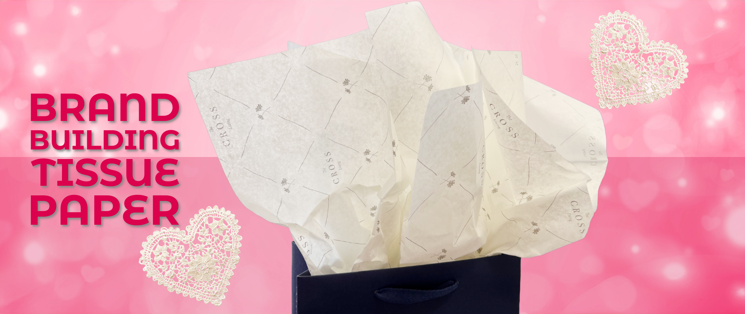 Custom printed tissue paper