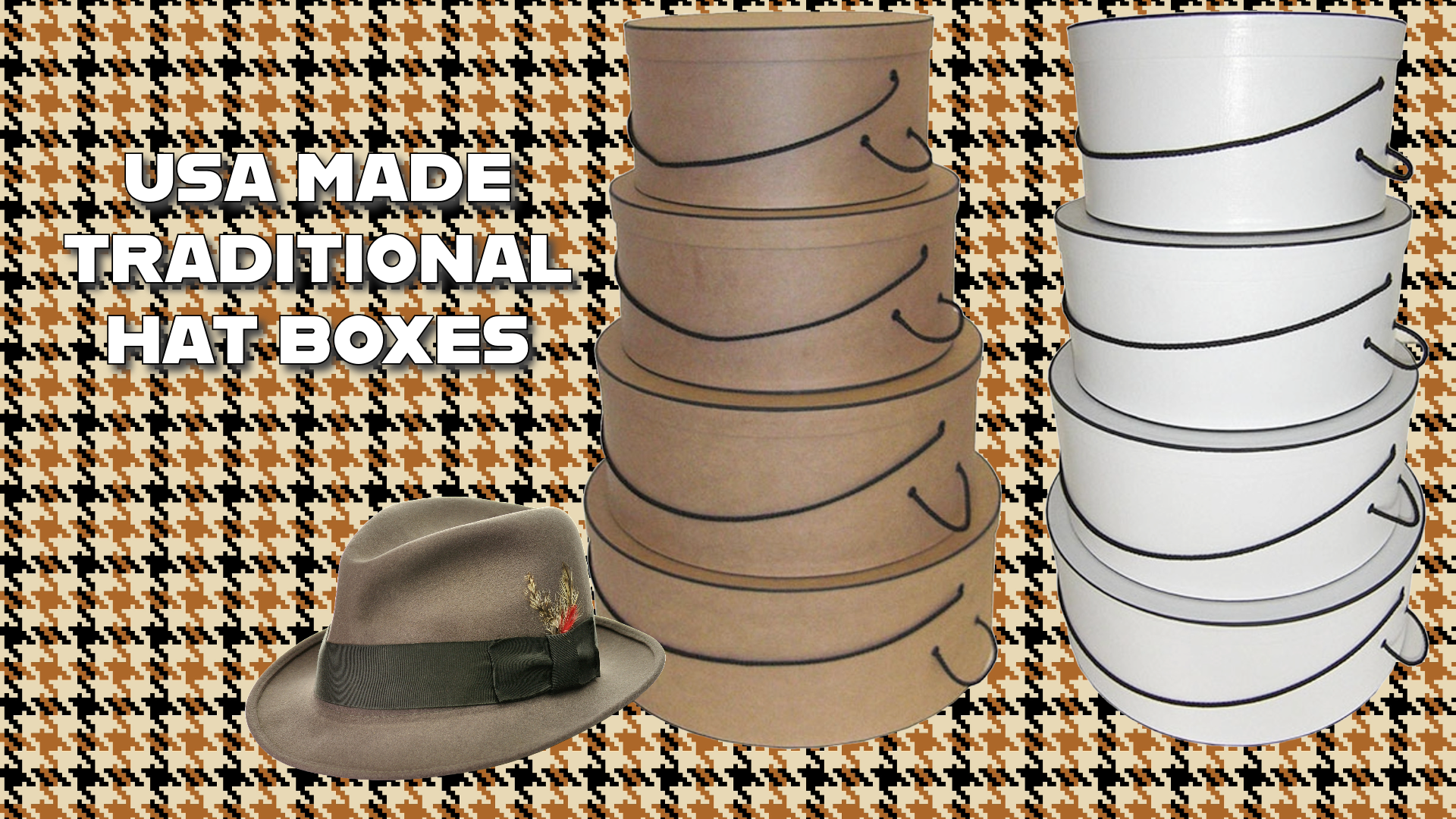 Nested Hat Boxes - Large - Hat Making Supplies