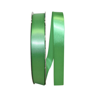 Single Face Satin Ribbon - Emerald 7/8