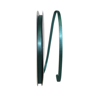 Hunter Strong Ribbon Single Face Satin Ribbon - Hunter 1/4