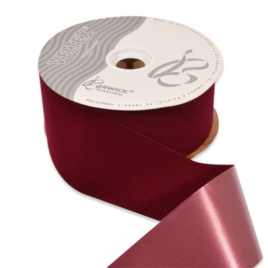 Burgundy Ribbon Berwick Burgundy Thin Ribbon 3/16x1500