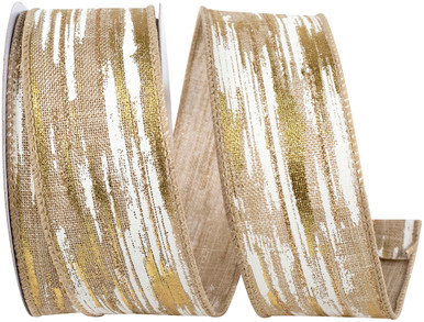 Reliant Ribbon - 93218W-030-40F, Birch Tree Bark Forest Wired Edge Ribbon White 2 1 2 Inch 10 Yards Be582ccf A856 4c97 945d 58654ecb91d0.de363aa731b4d74b2b10730910bdcaed