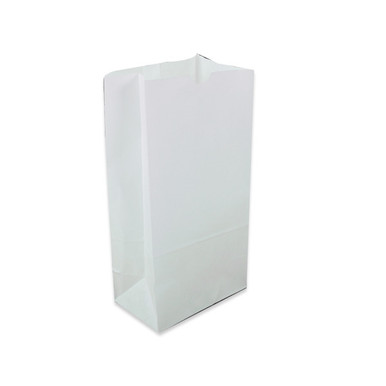 12lb White Paper Shopping Bags