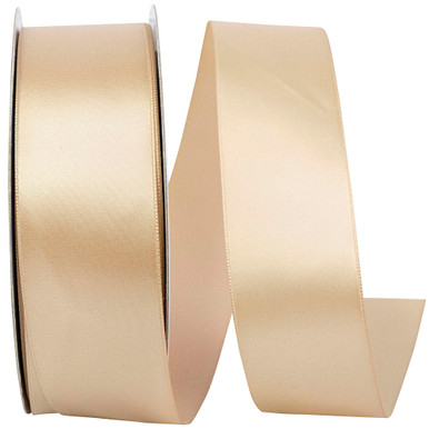 Single Face Satin Ribbon - Tan 1-1/2