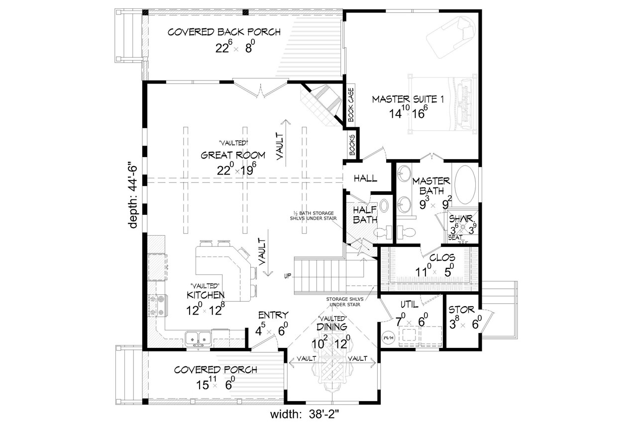 Country House Plan - 10195 - 1st Floor Plan