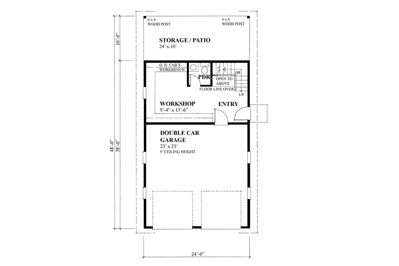 Craftsman House Plan - 10198 - 1st Floor Plan