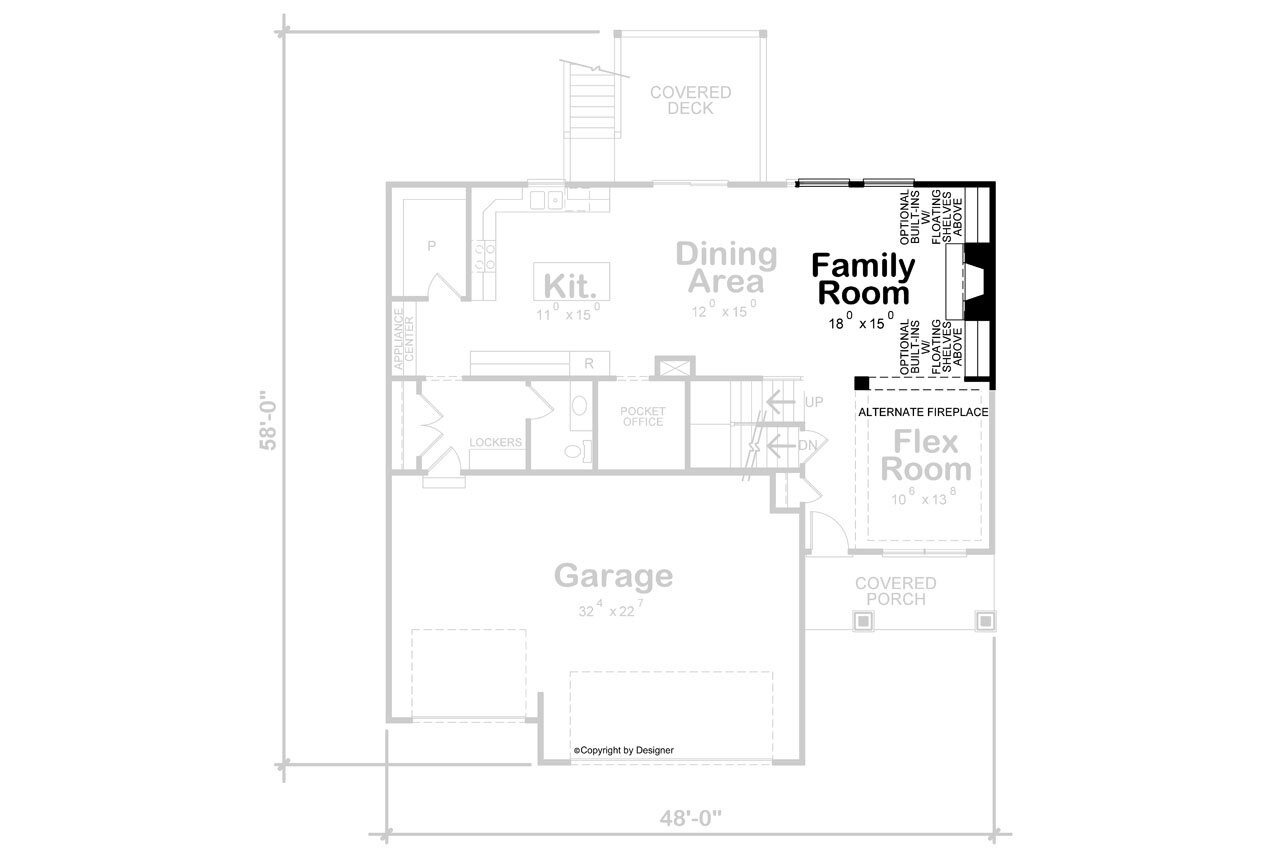 Craftsman House Plan - 10501 - Optional Floor Plan