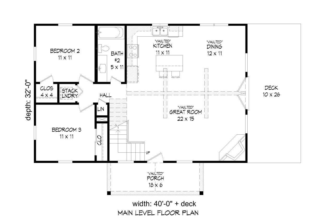 Cottage House Plan - Holiday Haven 10716 - 1st Floor Plan