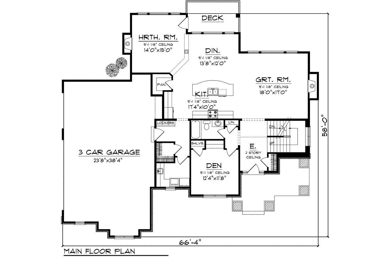 Traditional House Plan - 11855 - 1st Floor Plan