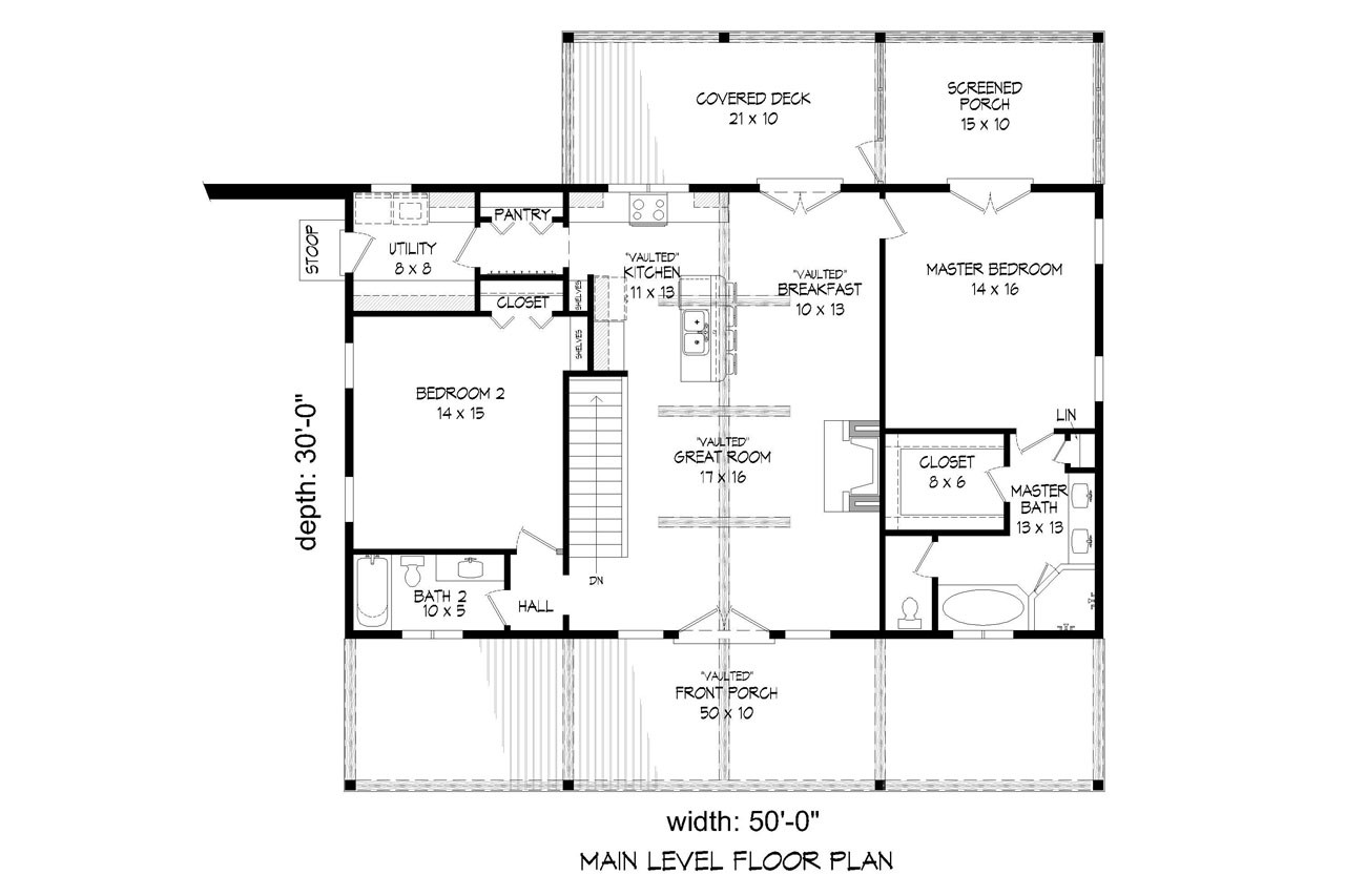 Lodge Style House Plan - Mill Creek 12618 - 1st Floor Plan