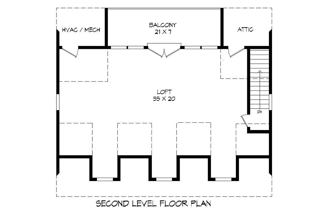 Secondary Image - Country House Plan - 13140 - 2nd Floor Plan