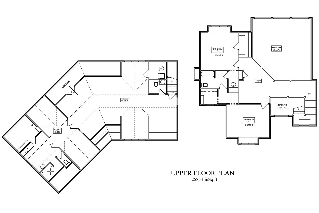 Classic House Plan - Douglas 13442 - 2nd Floor Plan