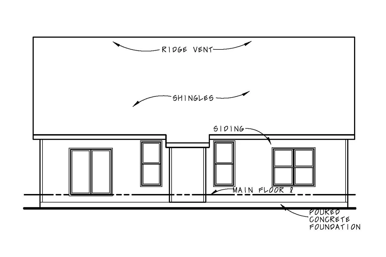 The Teglia rear elevation