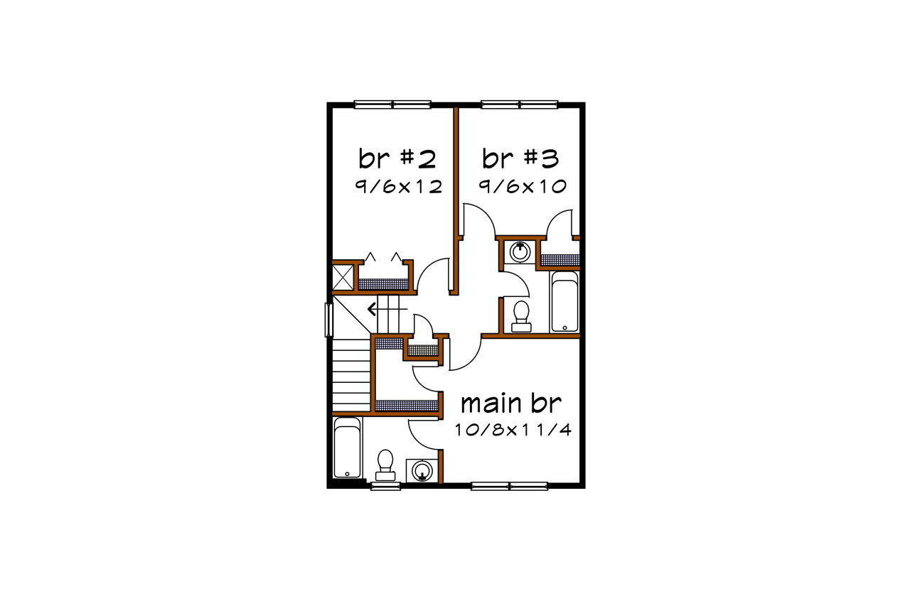 Craftsman House Plan - 15174 - 2nd Floor Plan