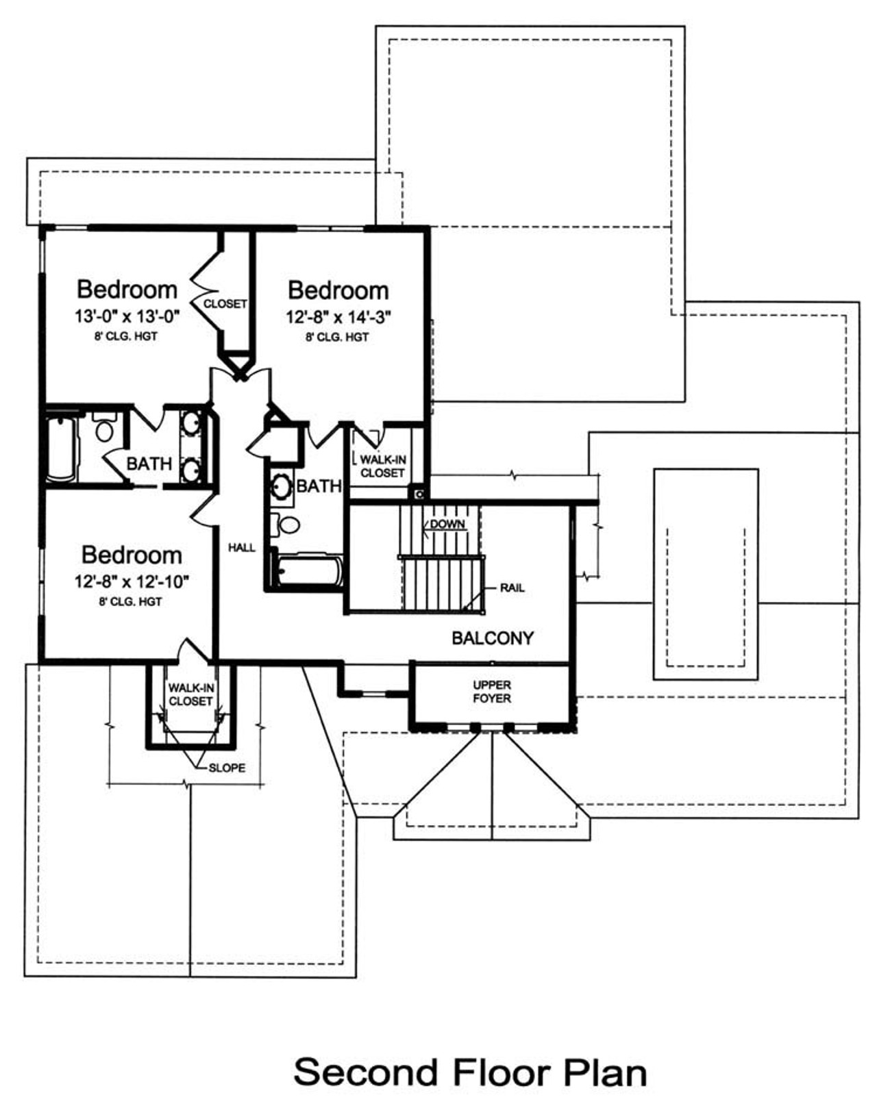 Secondary Image - Craftsman House Plan - Hollandale 15689 - 2nd Floor Plan