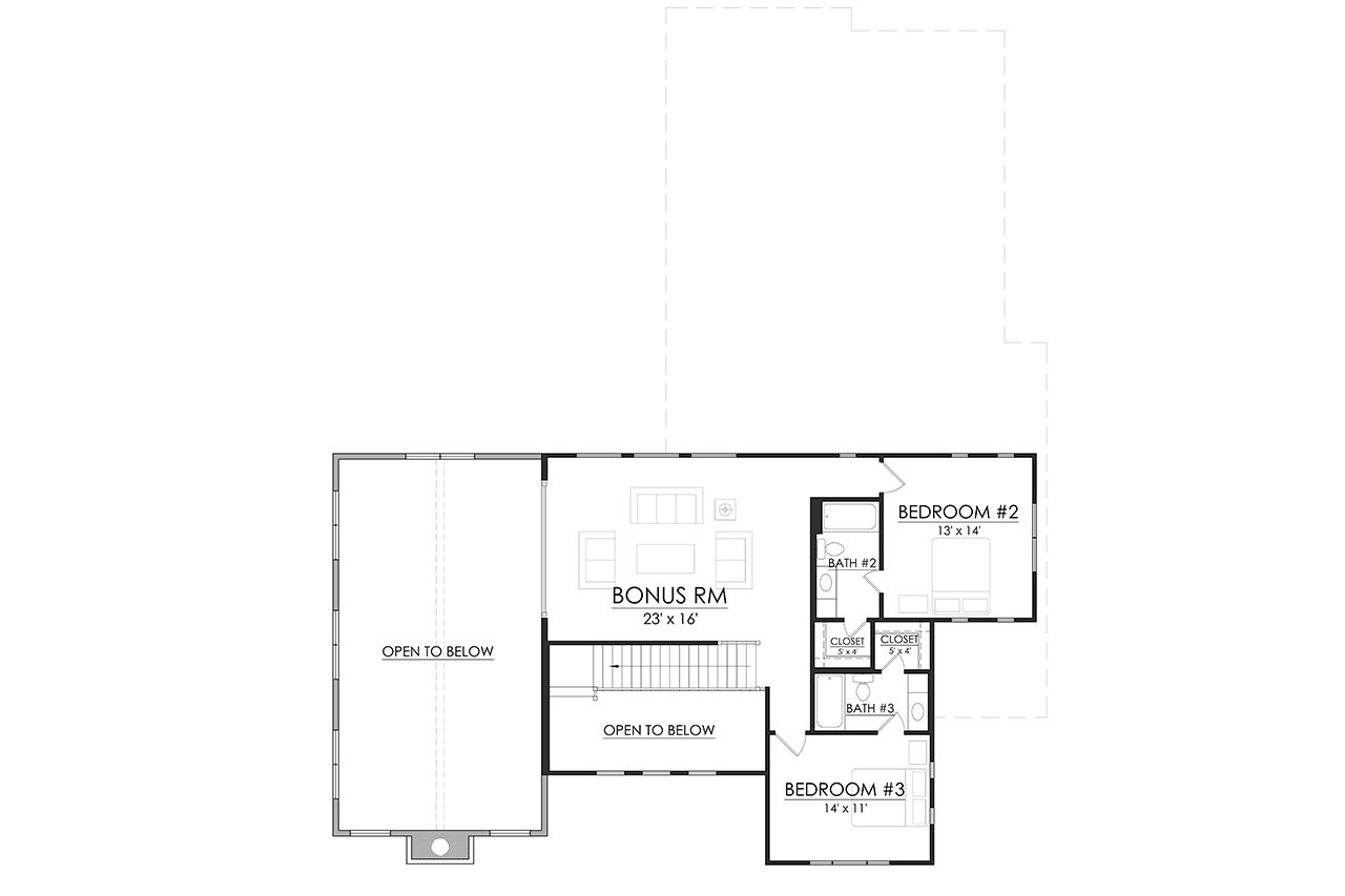 Farmhouse House Plan - Callahan 15818 - 2nd Floor Plan