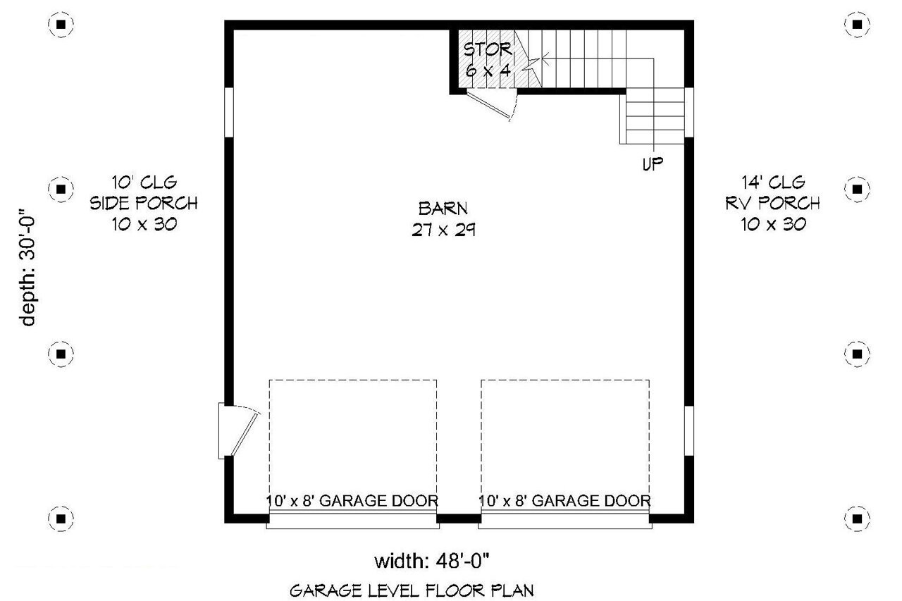 Country House Plan - 16036 - 1st Floor Plan