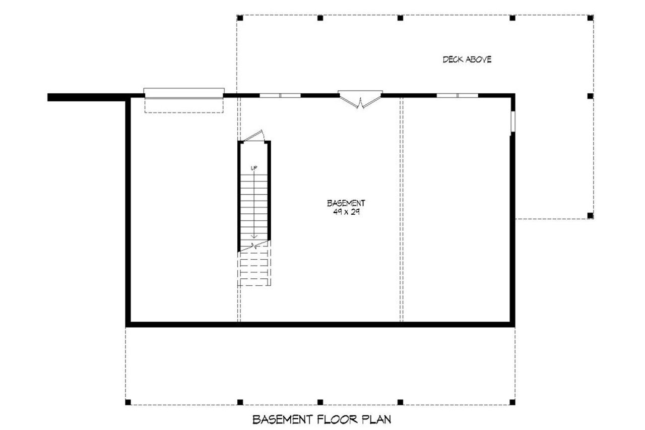 Craftsman House Plan - Fielder 16266 - Basement Floor Plan