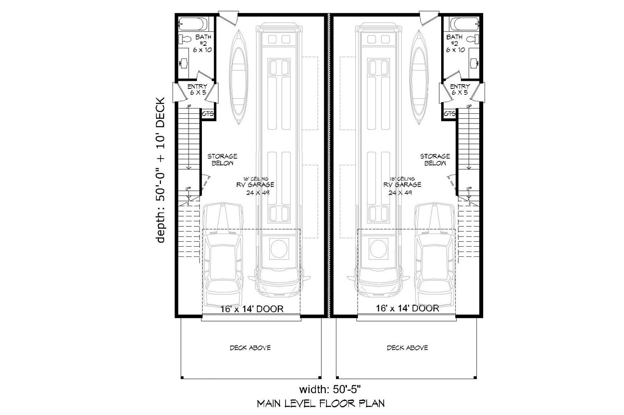 Contemporary House Plan - 16668 - 1st Floor Plan