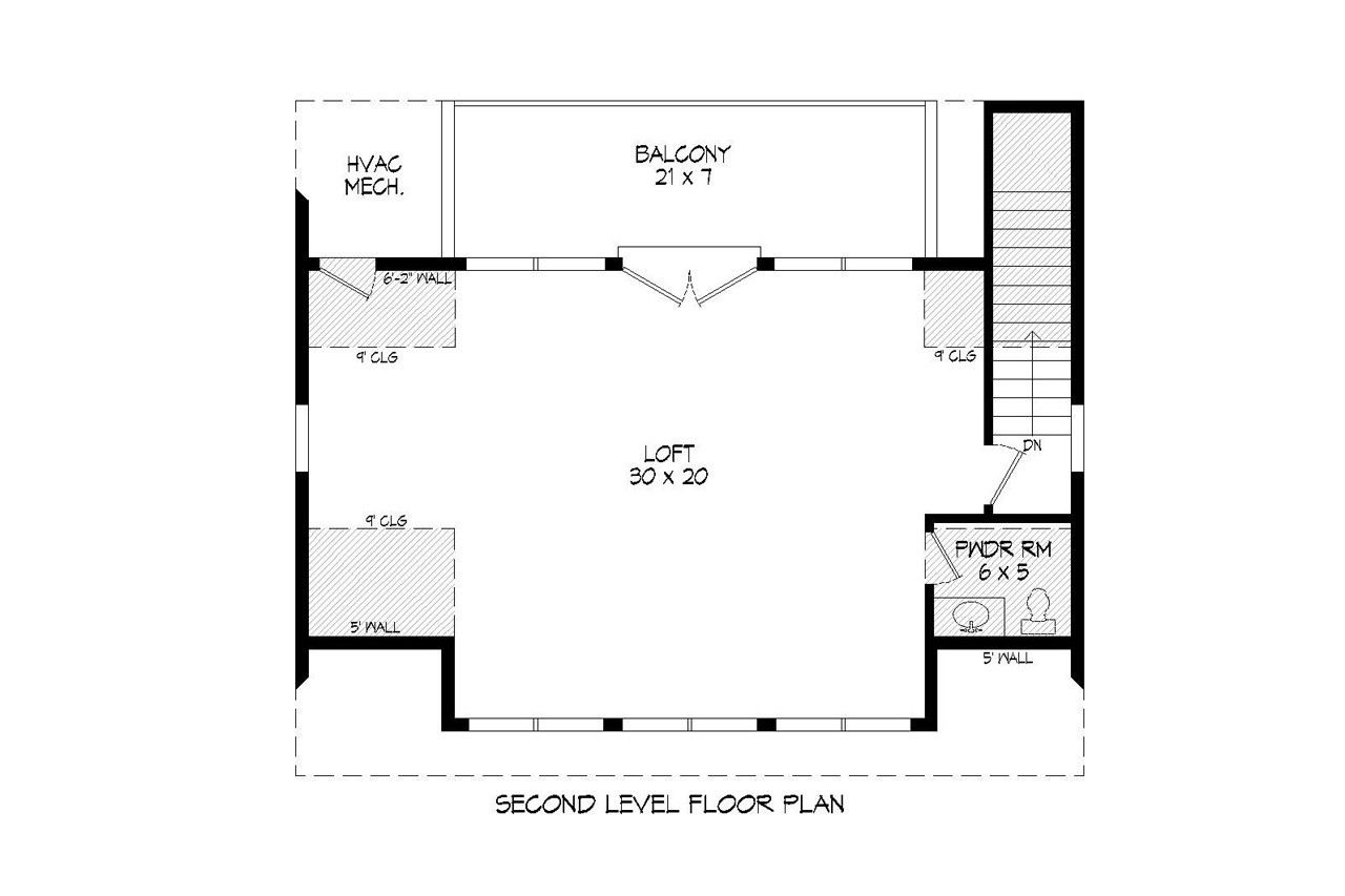 Cape Cod House Plan - Bay Shore 17123 - 2nd Floor Plan