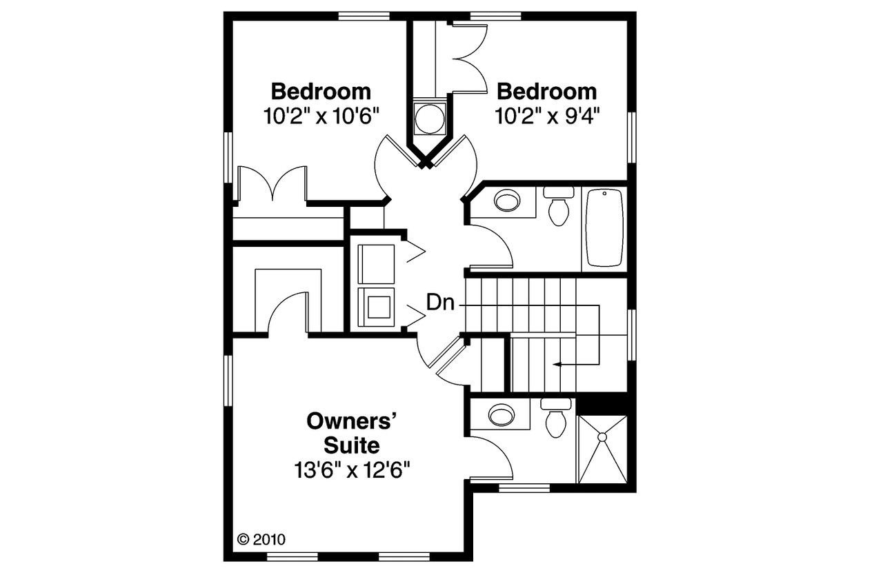 Secondary Image - Cottage House Plan - Emerson 17347 - 2nd Floor Plan