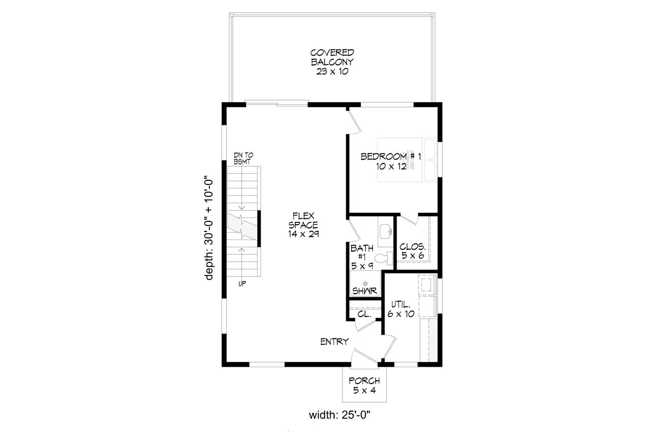 Contemporary House Plan - Alice Place 17946 - 1st Floor Plan