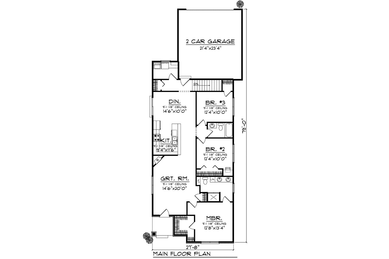 Cottage House Plan - 18217 - 1st Floor Plan