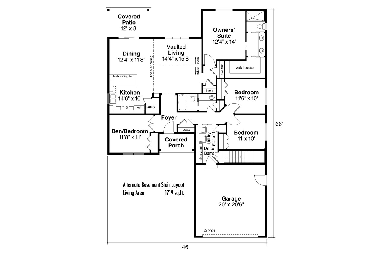 Traditional House Plan - Sterling 18948 - Optional Floor Plan