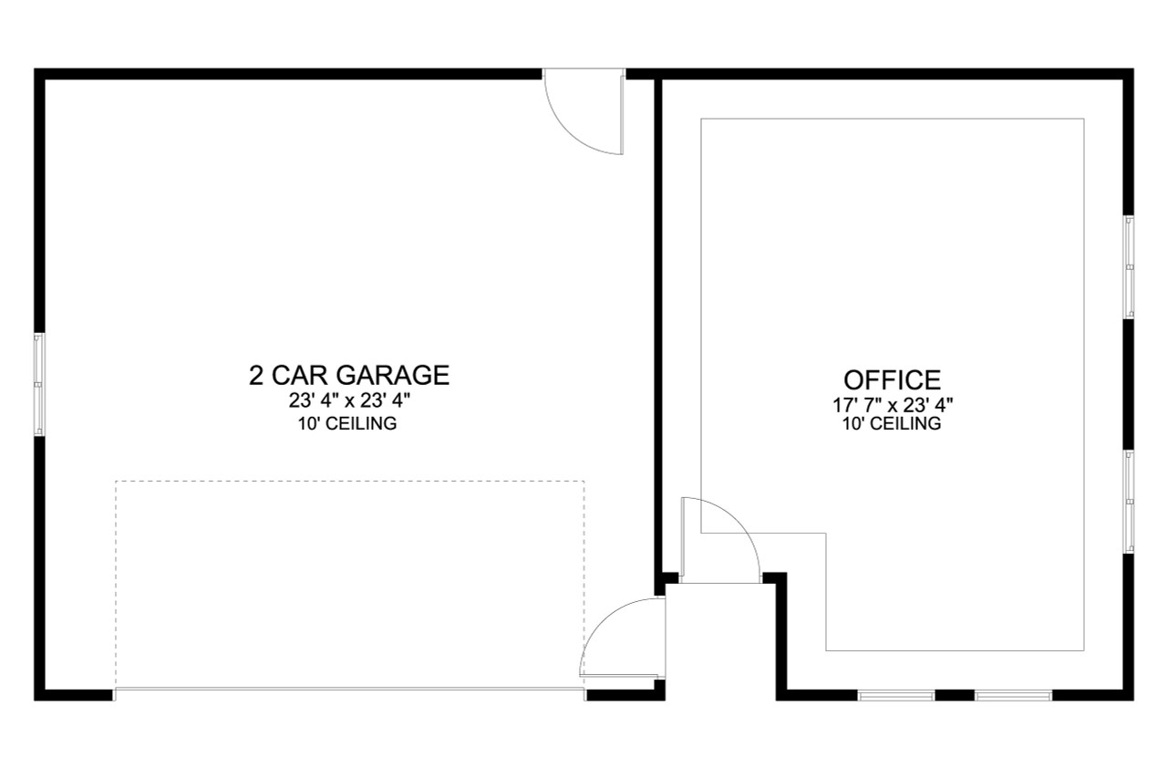 Craftsman House Plan - Lydia 18981 - 1st Floor Plan