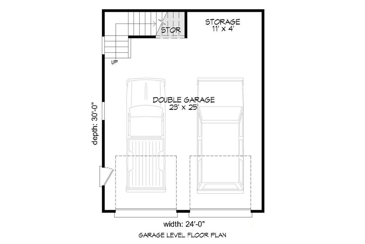 Traditional House Plan - 19024 - 1st Floor Plan