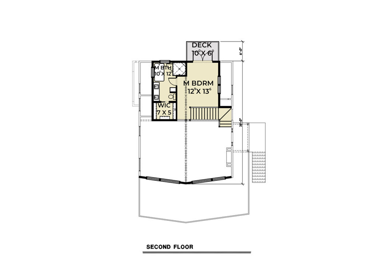 Secondary Image - Craftsman House Plan - 19059 - 2nd Floor Plan