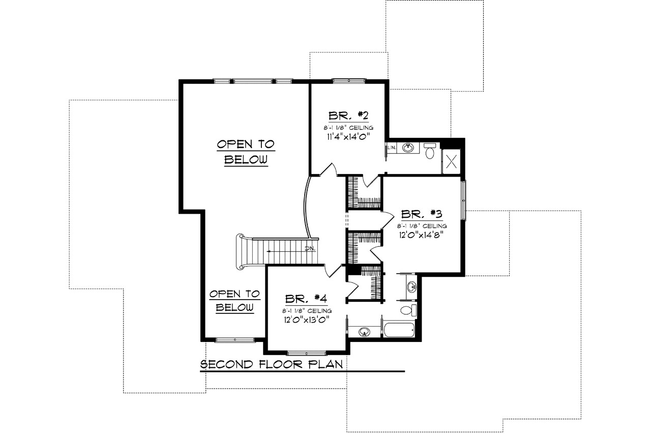 Secondary Image - Craftsman House Plan - 19324 - 2nd Floor Plan