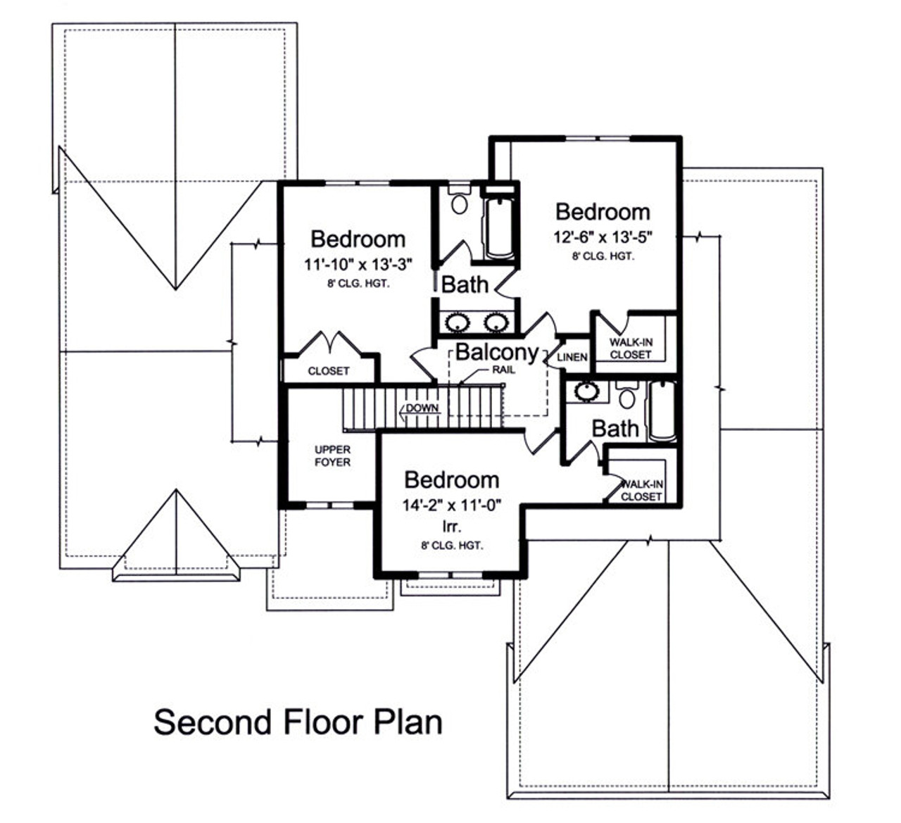Secondary Image - Traditional House Plan - Clearview 19789 - 2nd Floor Plan