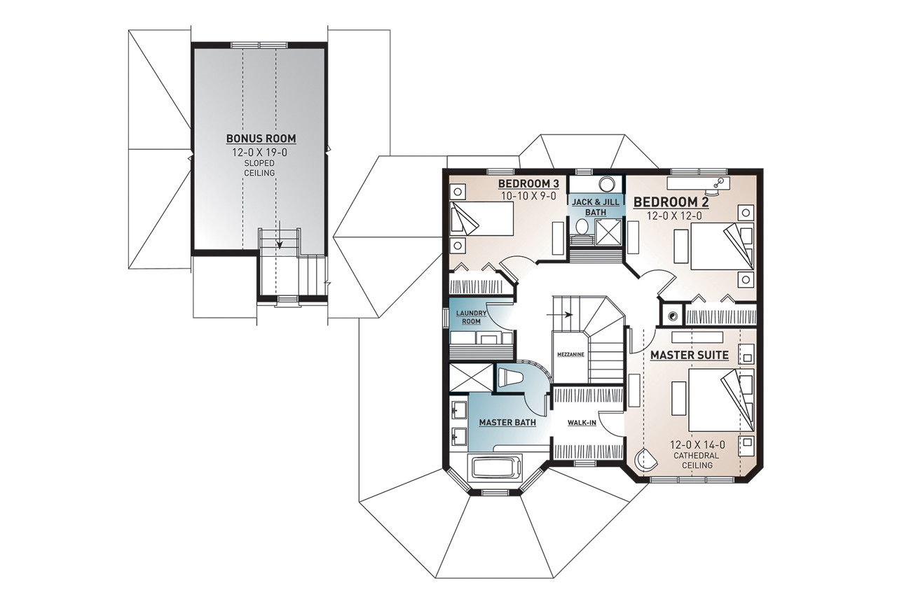 Victorian House Plan - The Collector 2 20023 - 2nd Floor Plan