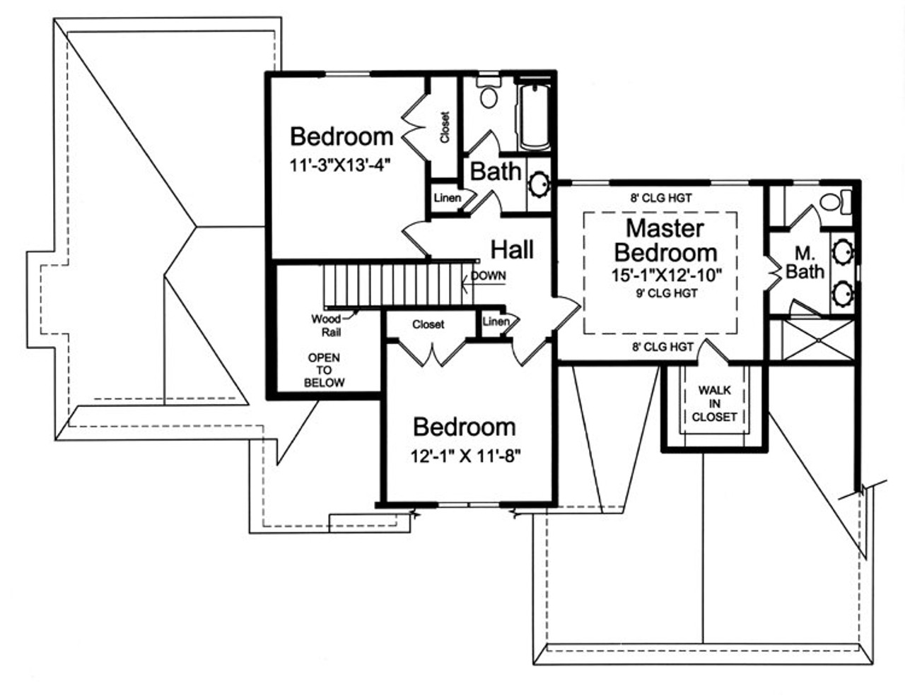 Secondary Image - Craftsman House Plan - The Groveport 20047 - 2nd Floor Plan