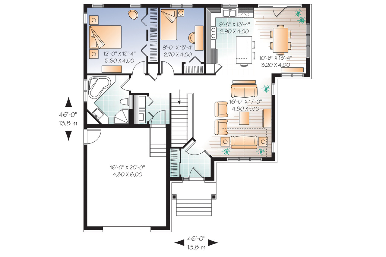 Cottage House Plan - Kipling 20398 - 1st Floor Plan