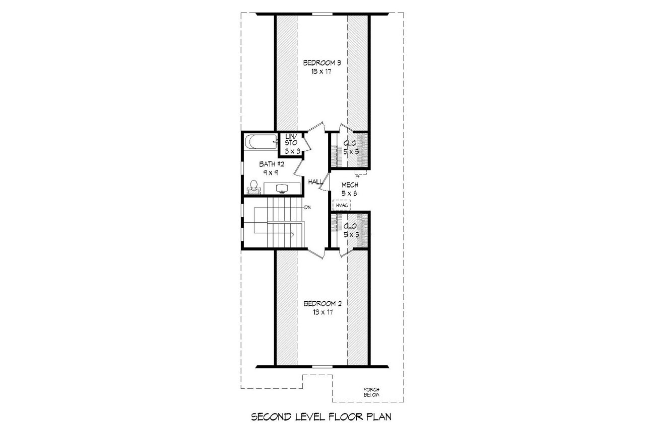 Secondary Image - Cottage House Plan - 20627 - 2nd Floor Plan