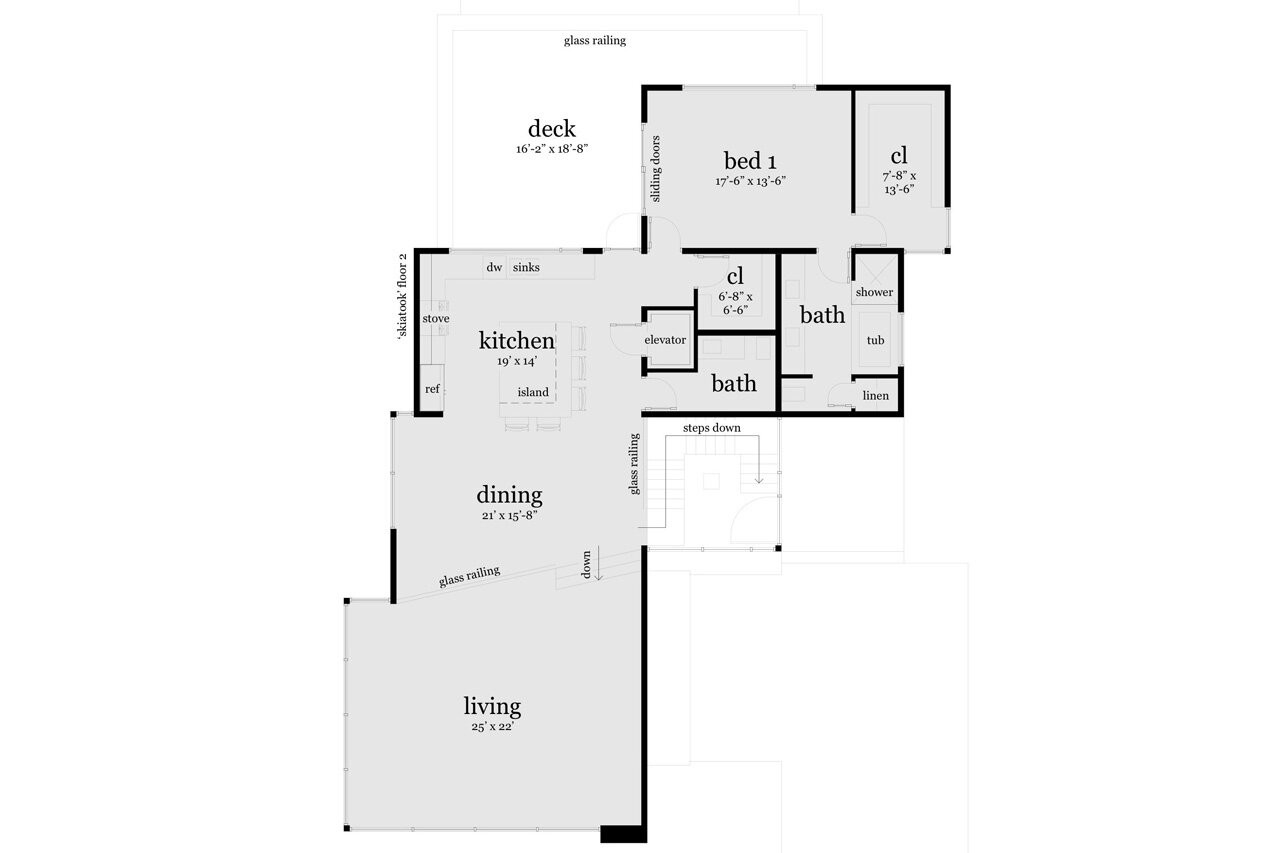 Secondary Image - Modern House Plan - Skiatook 20901 - 2nd Floor Plan