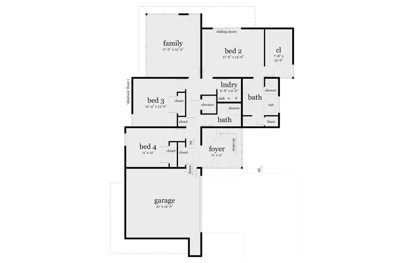 Modern House Plan - Skiatook 20901 - 1st Floor Plan