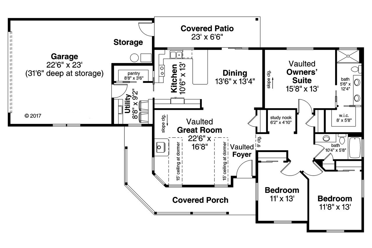 Country House Plan - Hayden 21531 - 1st Floor Plan