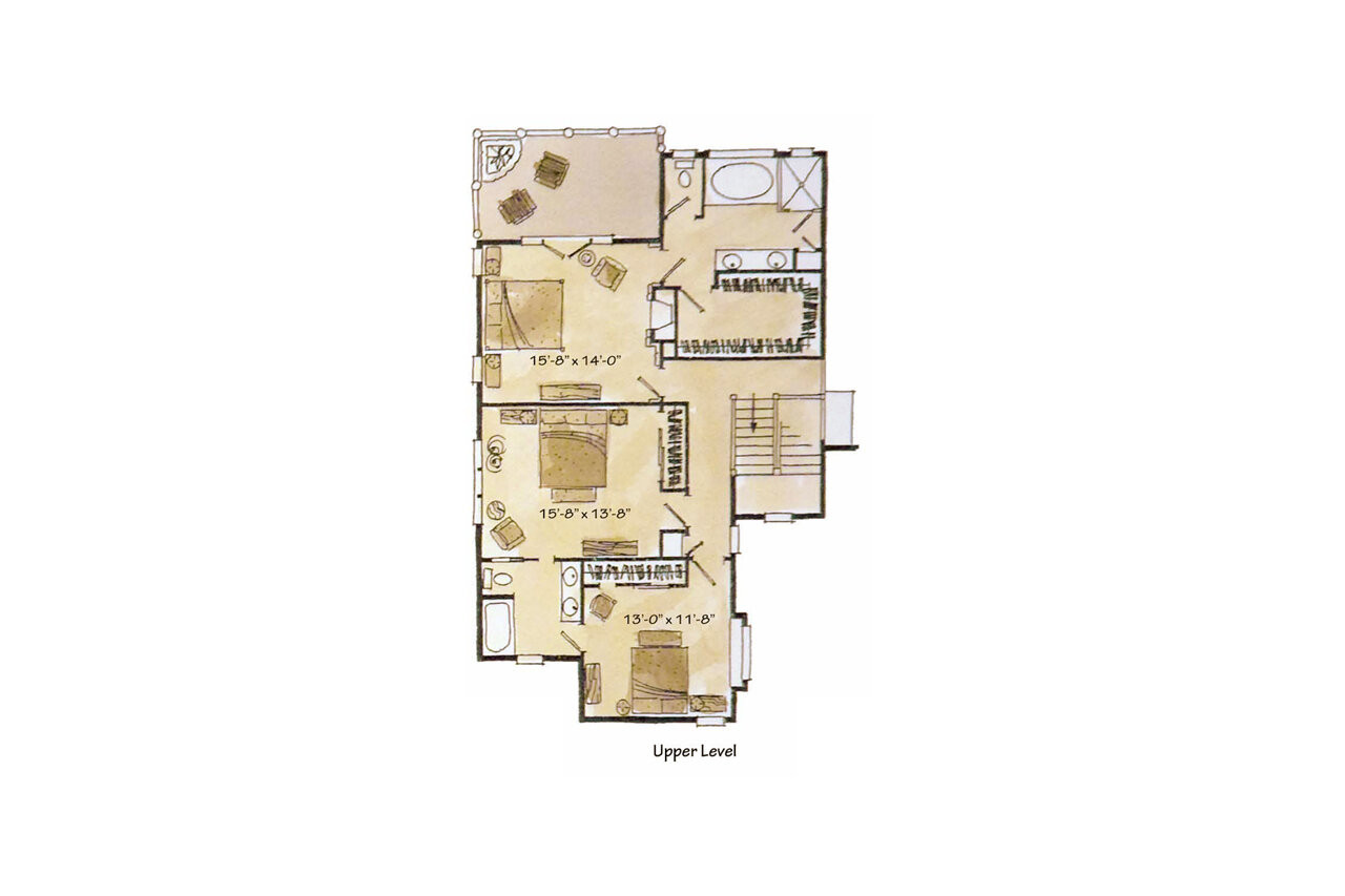 Secondary Image - Lodge Style House Plan - Lake James 22510 - 2nd Floor Plan