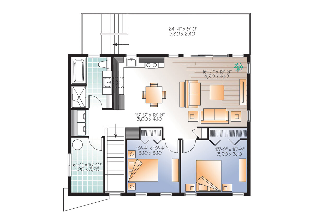 Contemporary House Plan - The Richelieu 22560 - 2nd Floor Plan