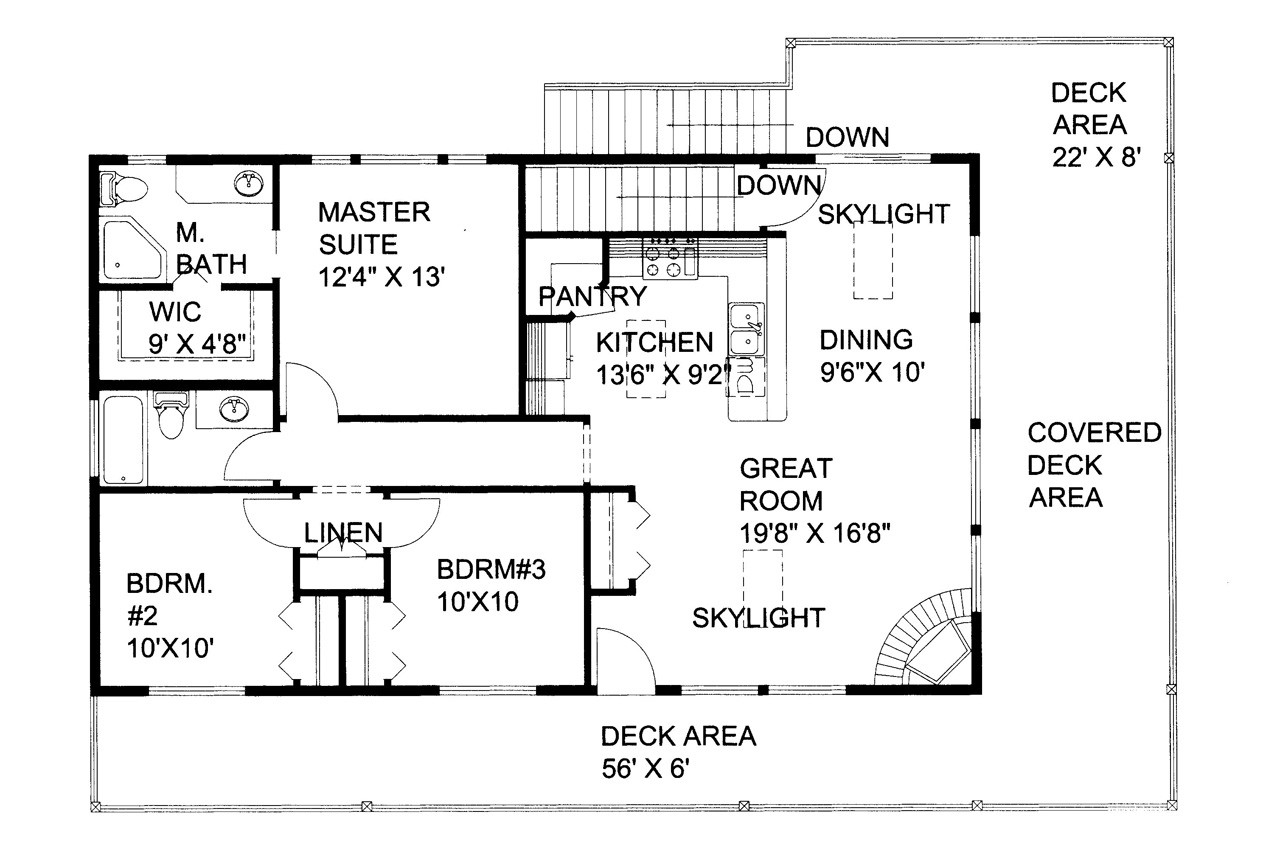 Craftsman House Plan - 22619 - 2nd Floor Plan