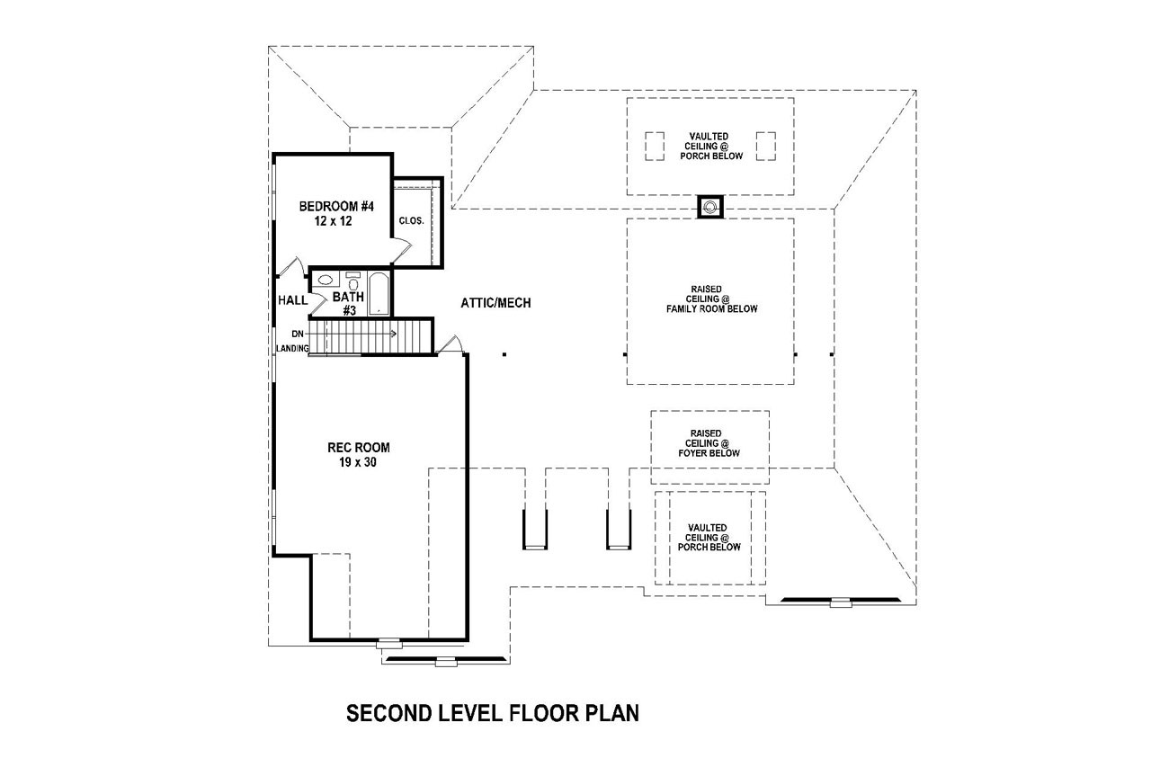 Secondary Image - European House Plan - 23139 - 2nd Floor Plan