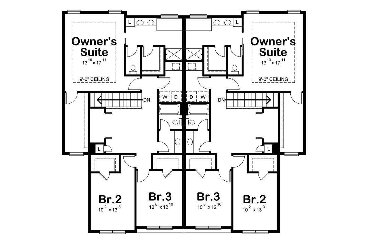 Secondary Image - Traditional House Plan - Colbourne Springs 23294 - 2nd Floor Plan