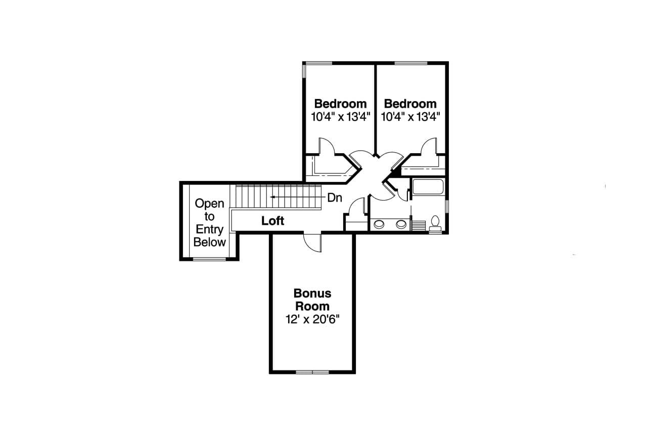 Secondary Image - Contemporary House Plan - Cranston 24108 - 2nd Floor Plan