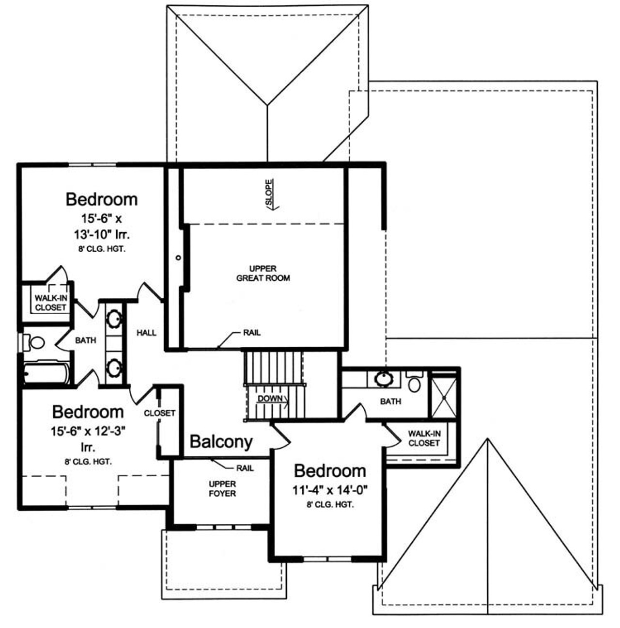 Secondary Image - Traditional House Plan - The Montpillier 24264 - 2nd Floor Plan